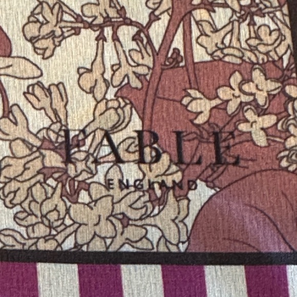 Fable England | Deco Bloom Large Square Scarf, NWT - Picture 7 of 10